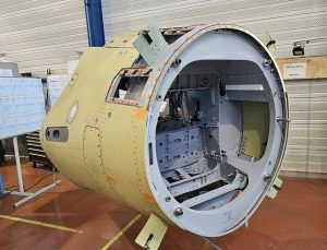 The Rafale fighter aircraft’s C1–C7 forward fuselage section.